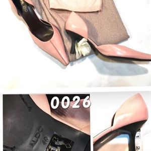 Pink kitten heel aldo size 10 never worn